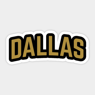 Dallas City Typography Sticker